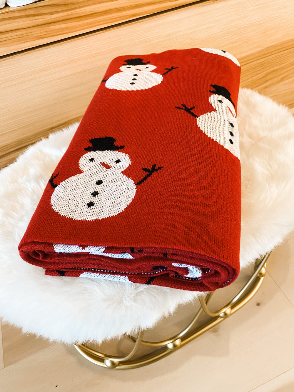 Snowman Throw - The Teal Antler Boutique