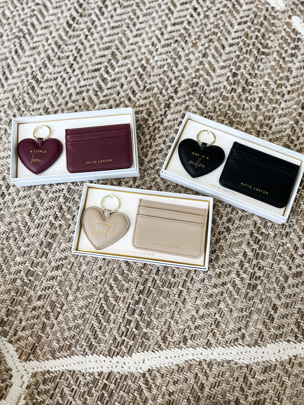 Heart Keyring & Card Holder Set - A Little Love - The Teal Antler Boutique