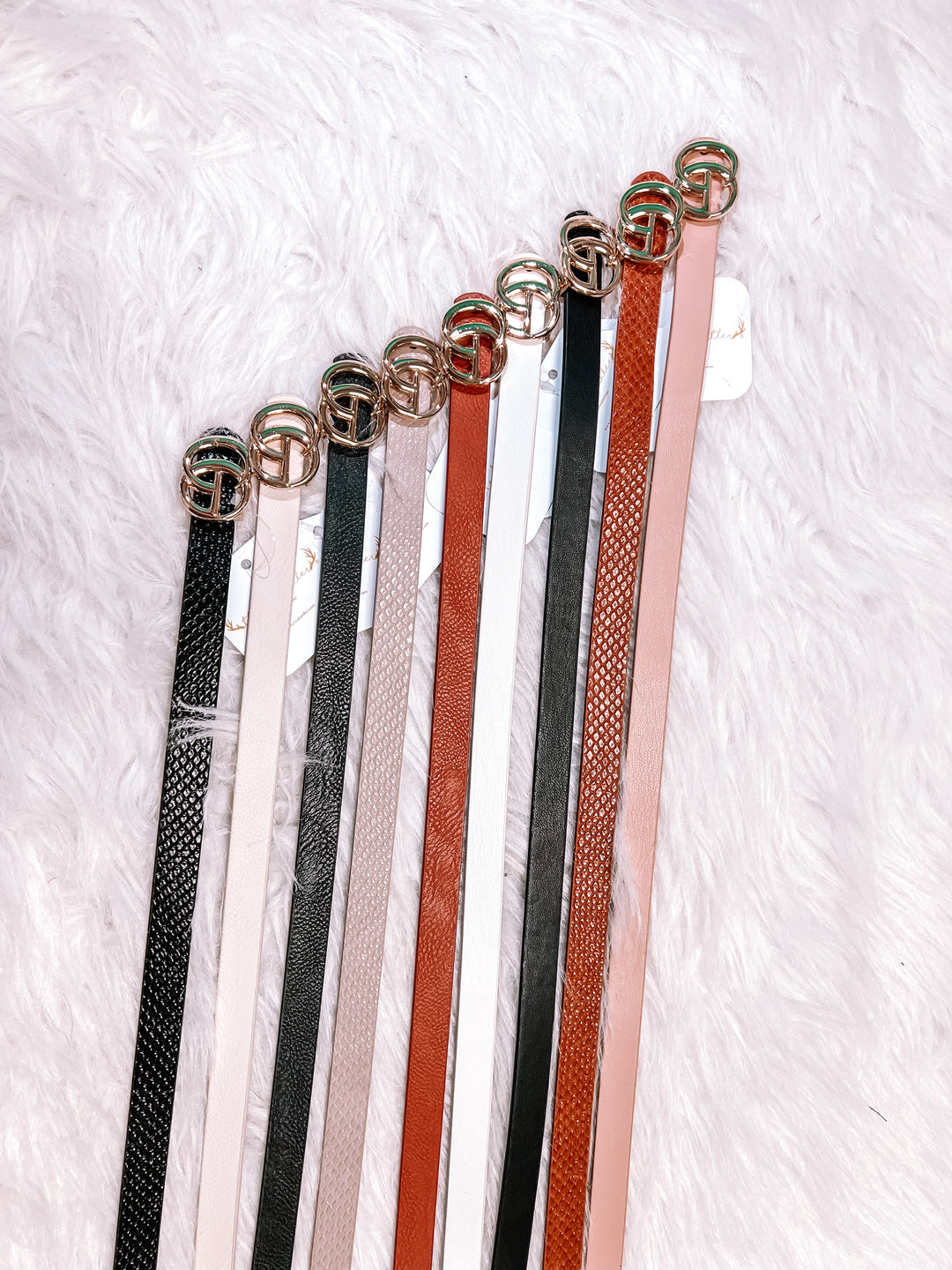 CG Gold Buckle Skinny Belt – The Teal Antler™1