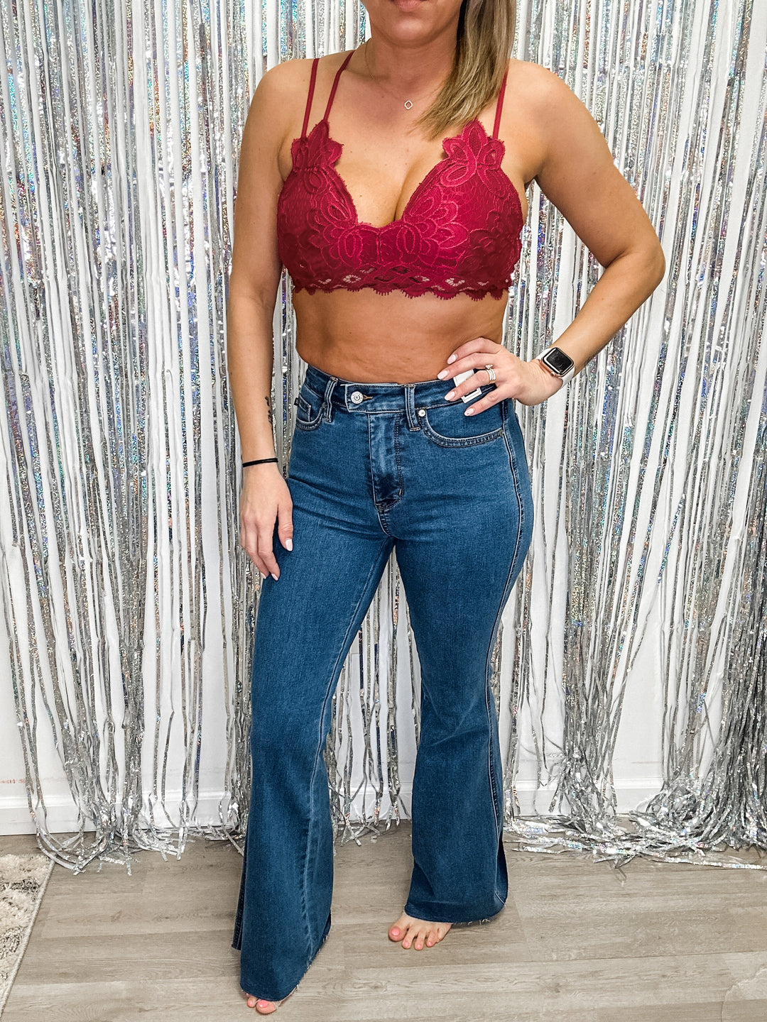 Cool Tummy Control Flare Jeans - The Teal Antler Boutique