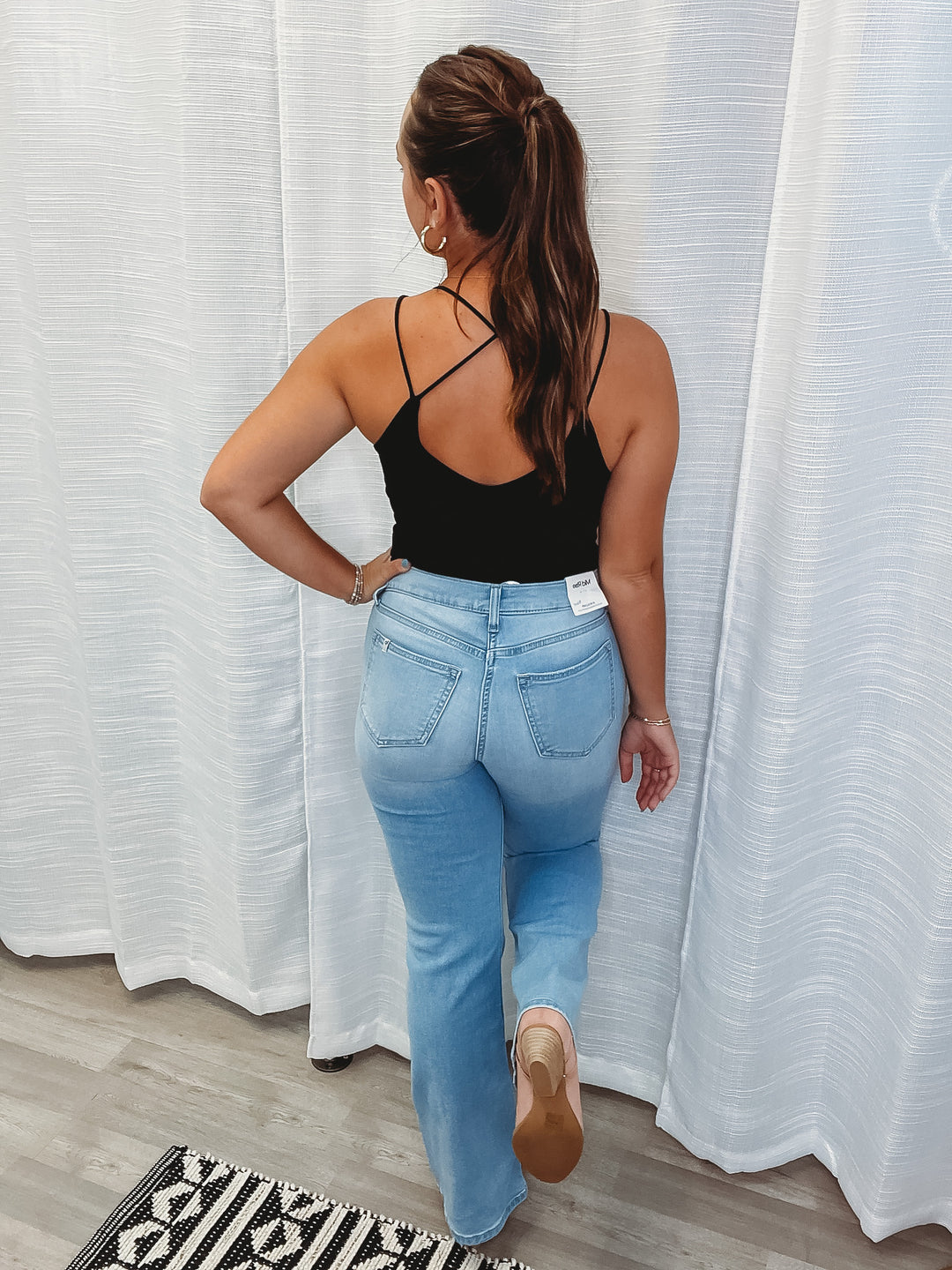 Sneak Peek Mid Rise Super Light Classic Bootcut - The Teal Antler Boutique