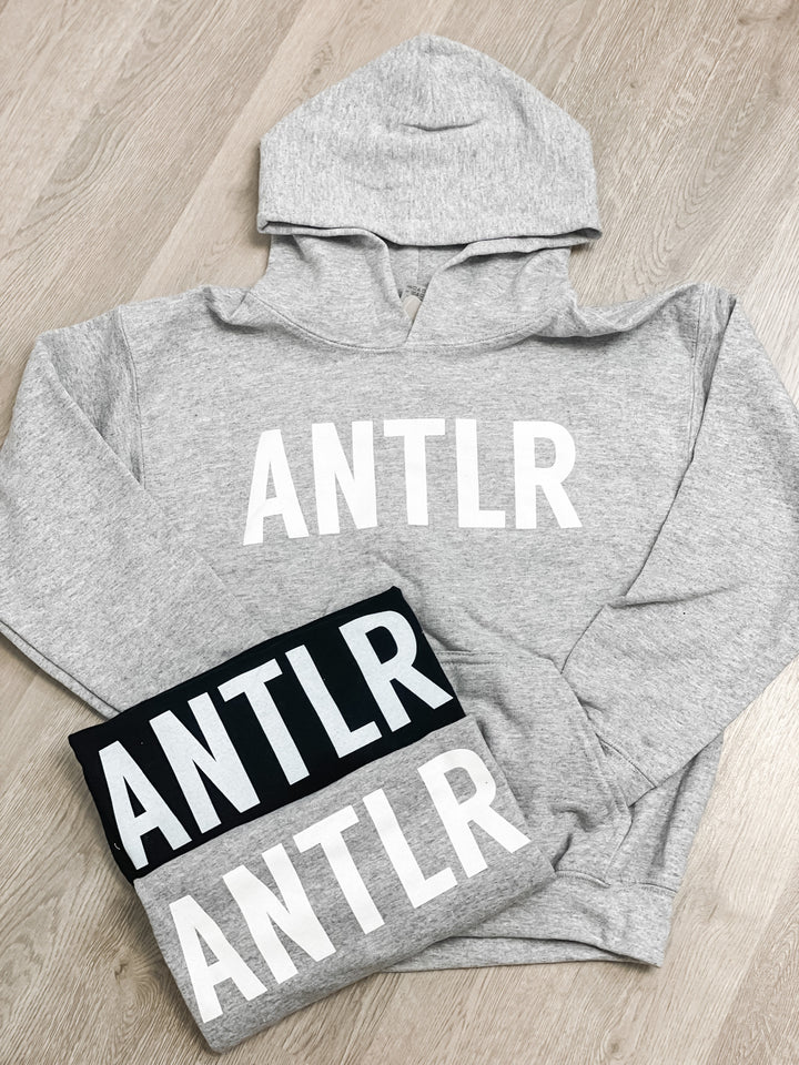 ANTLR Youth Grey Pullover Hoodie - The Teal Antler™