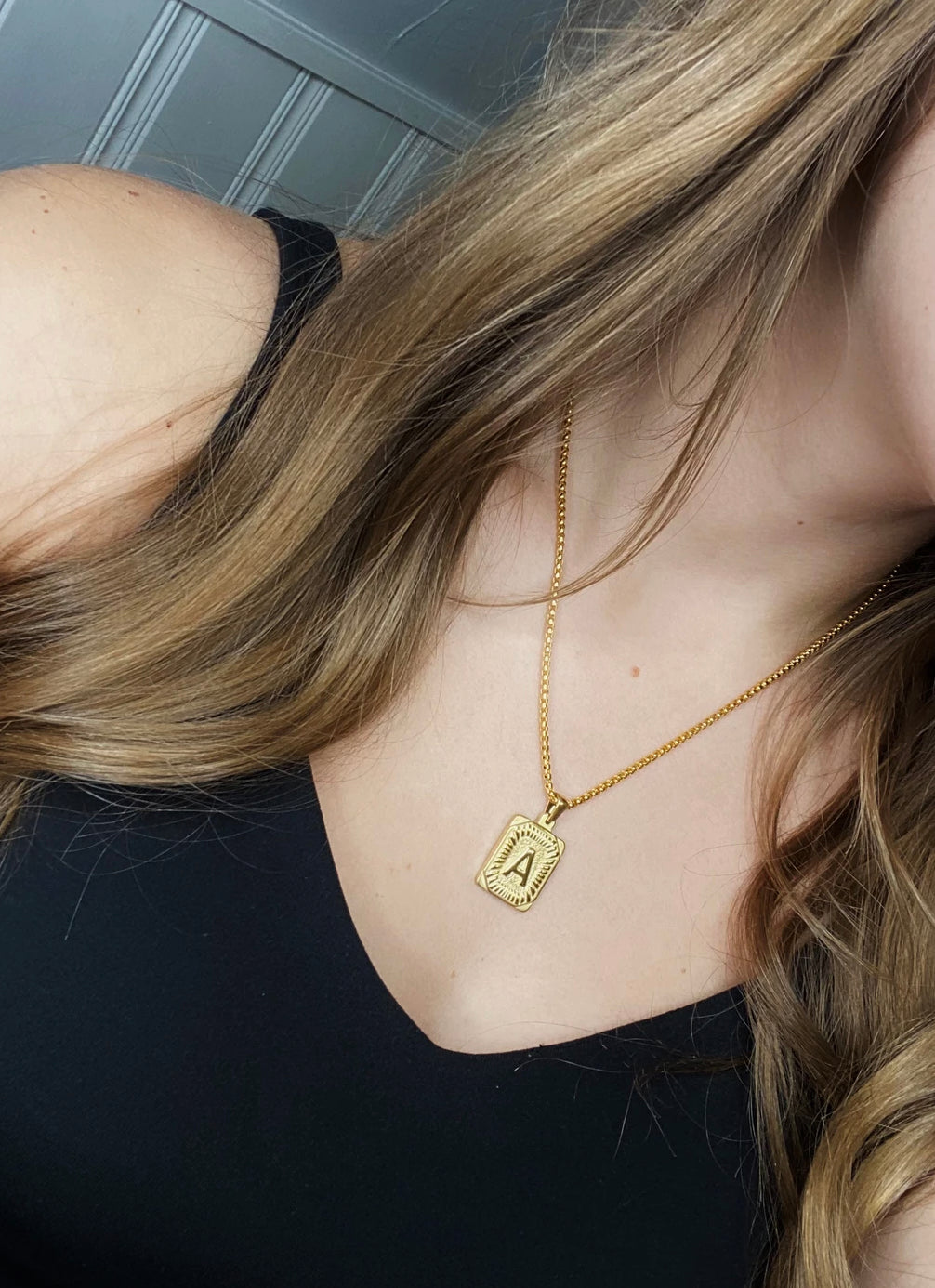 Blogger Inspired Initial Necklace - The Teal Antler Boutique
