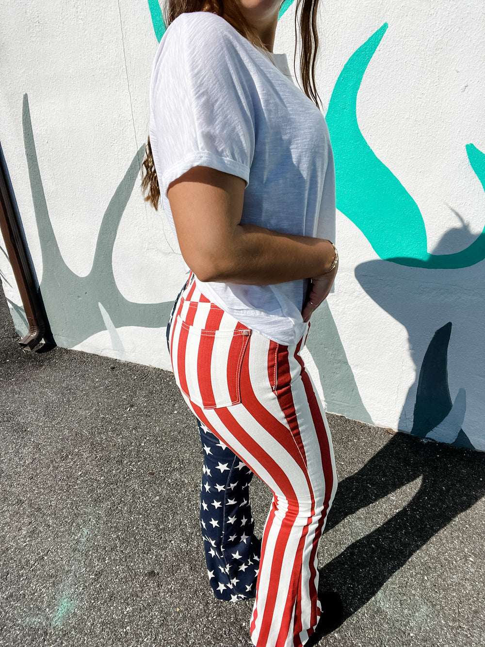American Flag Flare Judy Blue Jeans - The Teal Antler Boutique