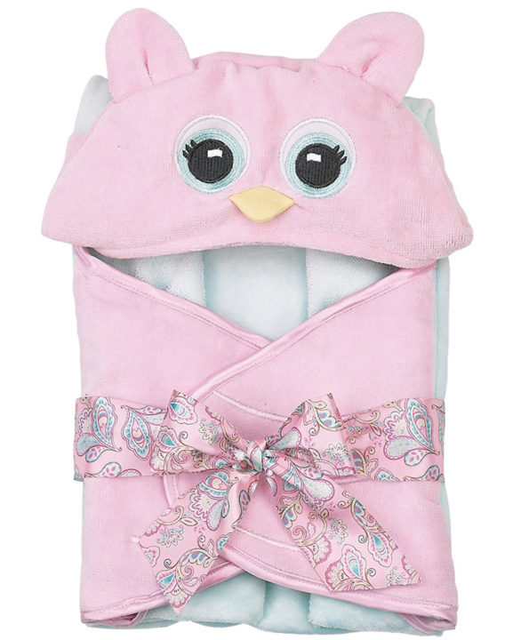 Lil' Hoots Pink Owl Towel - The Teal Antler™